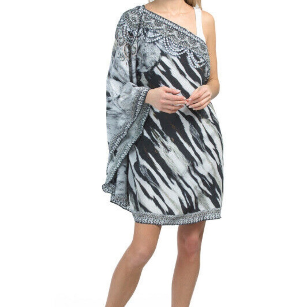 LA MODA One Shoulder  Luxe Resort Cover-up O/S~NWT